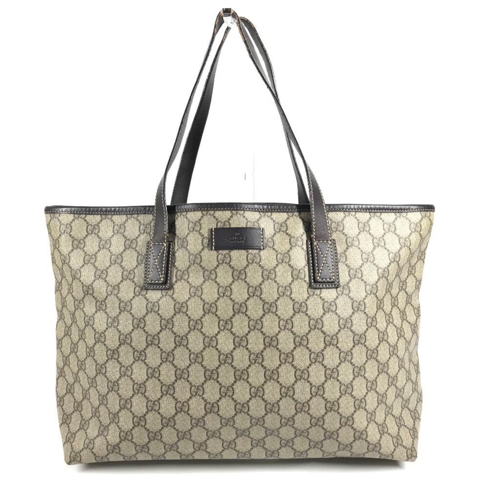 GUCCI 211137 GG Logo Shoulder Bag Tote Supreme Canvas Leather Men's Women's B... - Picture 2 of 16